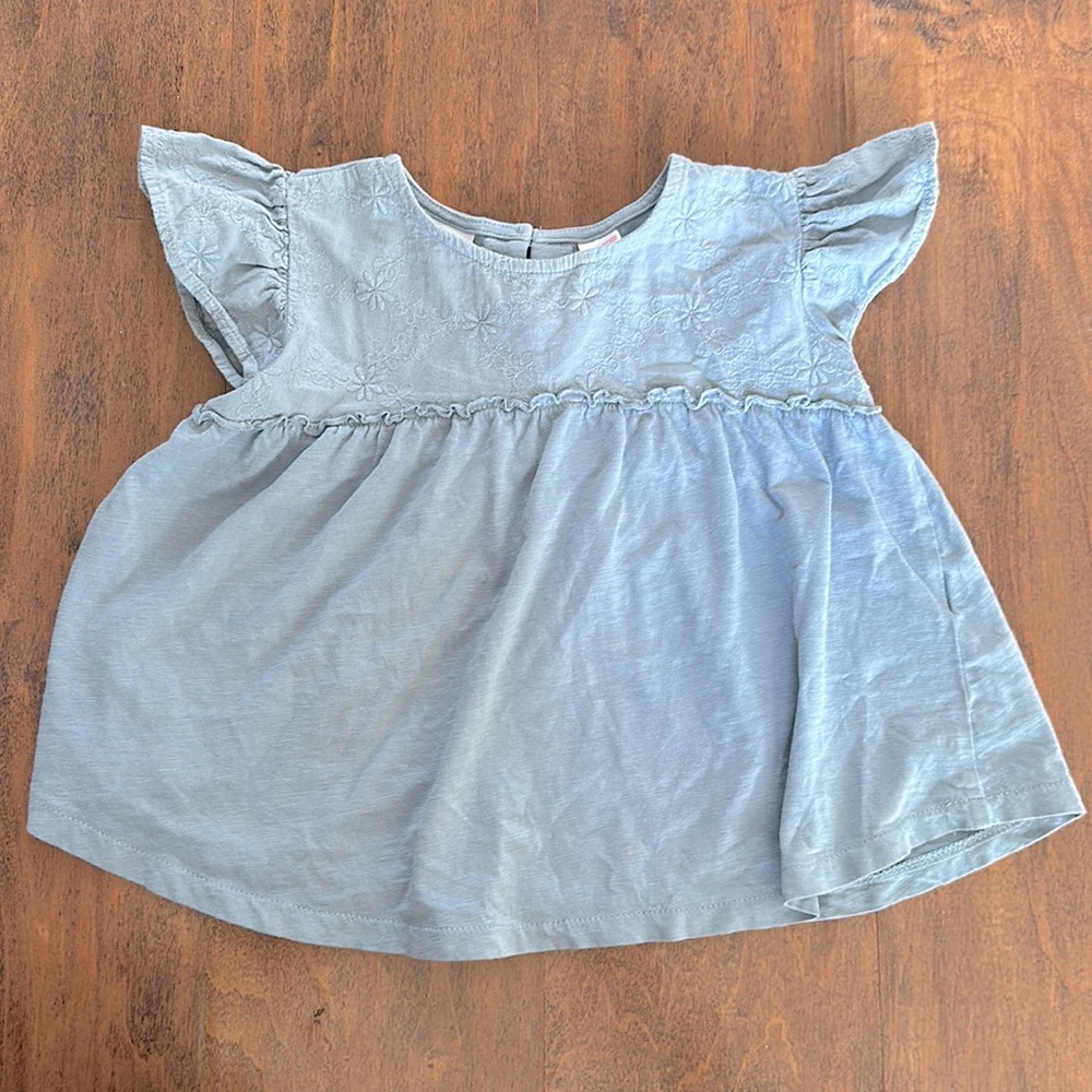 Zara Flutter Sleeve Top 2-3T